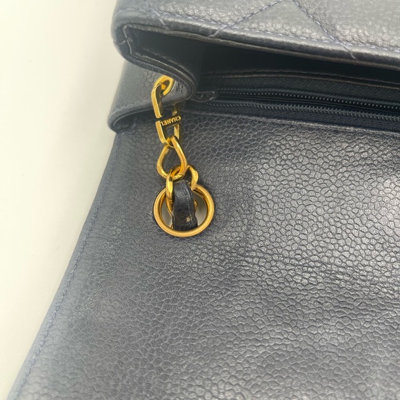 Chanel 1996 Classic Single Flap Square Medium Blue - Picture 13 of 16